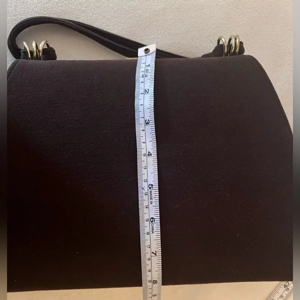 💚 Vintage 60's Dover Purse Clutch made in USA/ Brown Suede💚